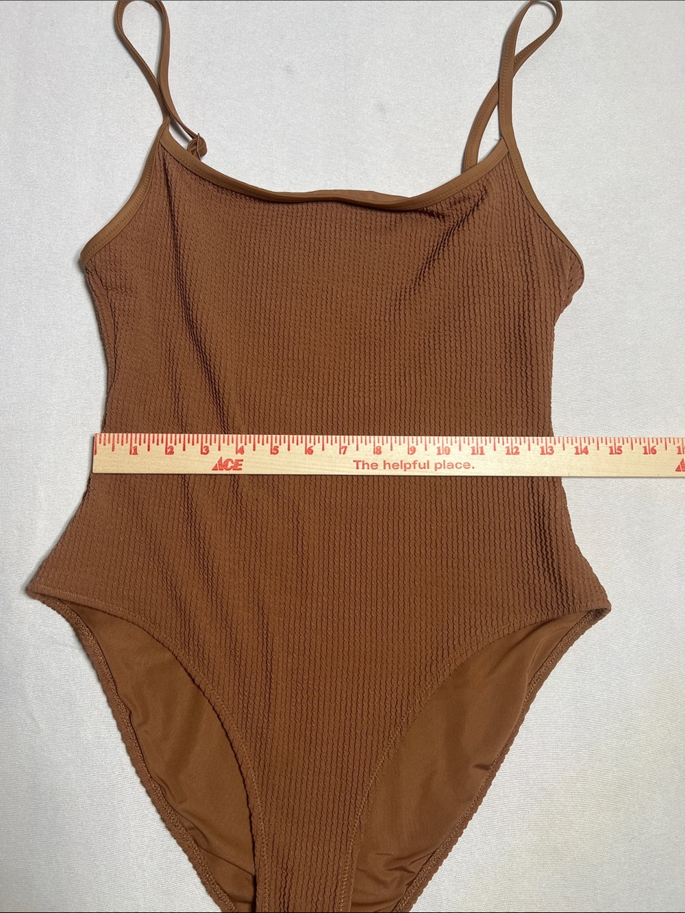 Aeropostale Women’s One-Piece Swimsuit in Brown - Picture 2 of 4